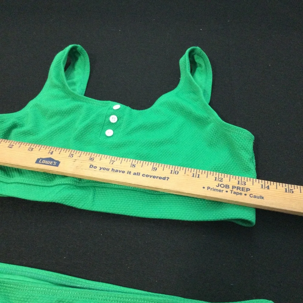 Ocean Gear Green Textured Tank Bikini‎ Set XL 14-16 Textured Swimsuit